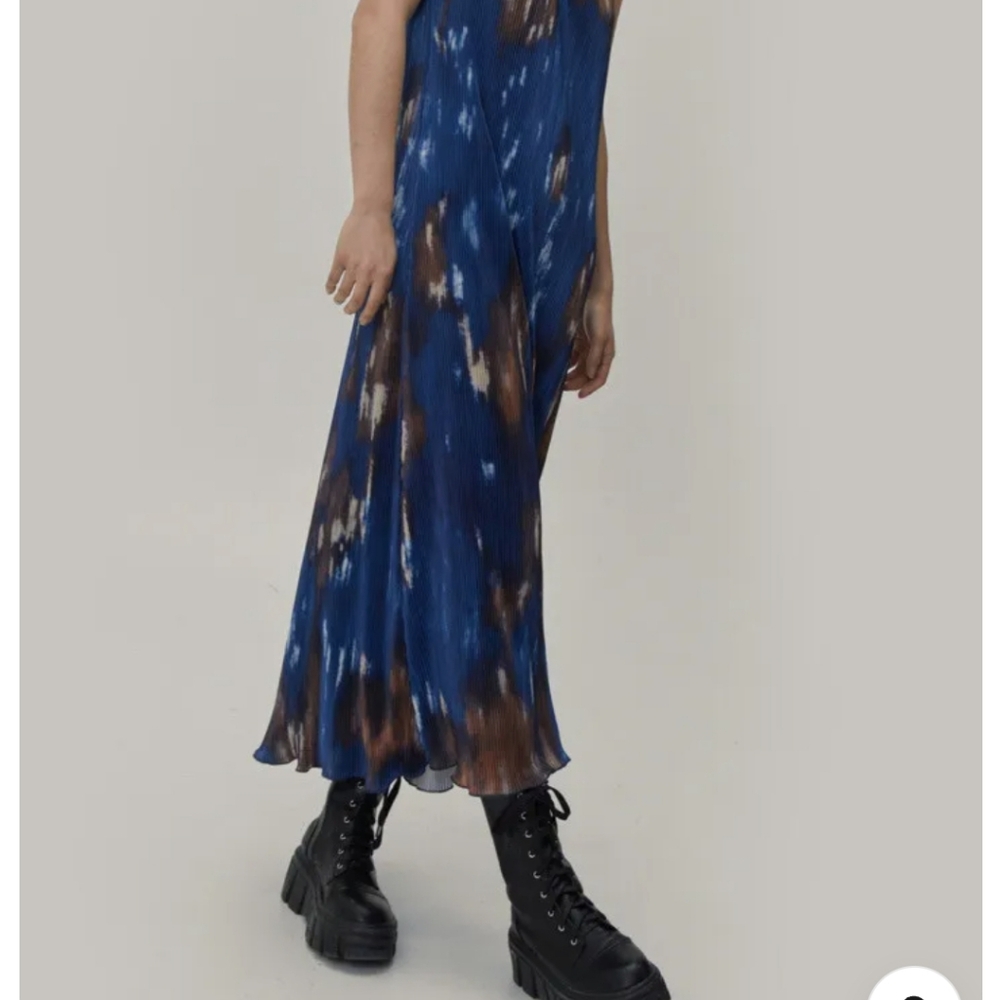 Nasty Gal Pleated Maxi Dress Sz 24